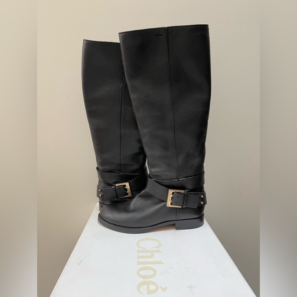 CHLOE Prince Knee High Riding Boots